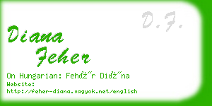 diana feher business card